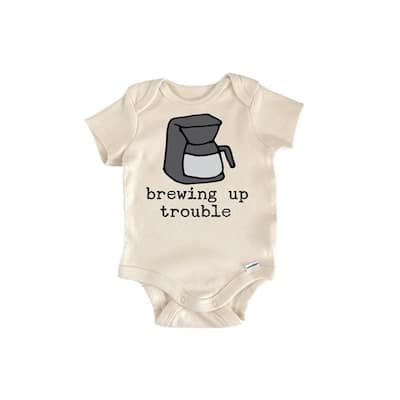 Coffee Pot Brew - Baby Boy Girl Clothes Infant Bodysuit Funny Cute Newborn