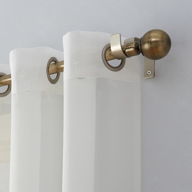 No. 918 Emily Voile Sheer Grommet Curtain Panel- Single Panel