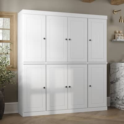 Palace Imports 100% Solid Wood 65" Kitchen China Pantry Cabinet - 65" x 71.5"