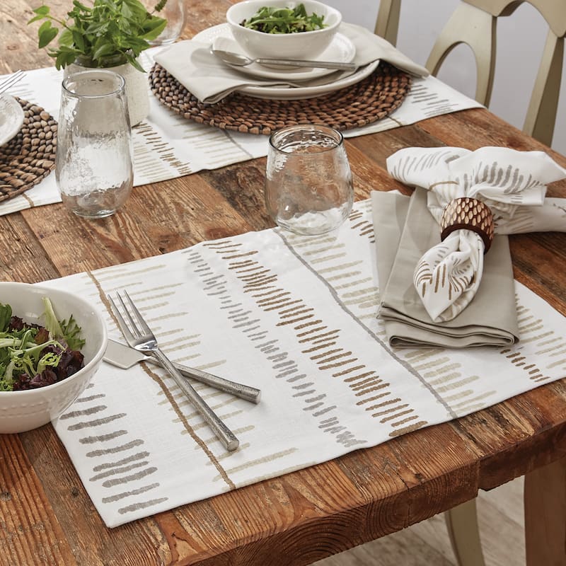 Split P Brown Koda Print Napkin Set of 4 - 20" X 20"