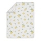 preview thumbnail 3 of 4, Lemon Floral Girl 4-piece Nursery Crib Bedding Set - Yellow Green White Watercolor Boho Bohemian Farmhouse Fruit Flower Blossom