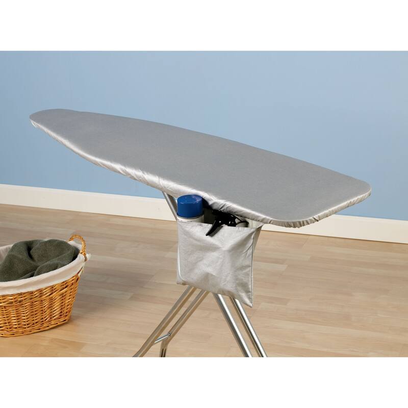 Household Essentials Ironing Board with Silicone Coating Cover and Pad