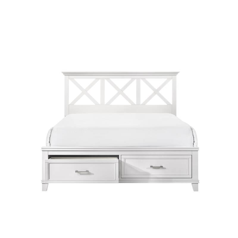 Luxurious King-Size Storage Bed with Stylish Headboard for Ultimate Comfort