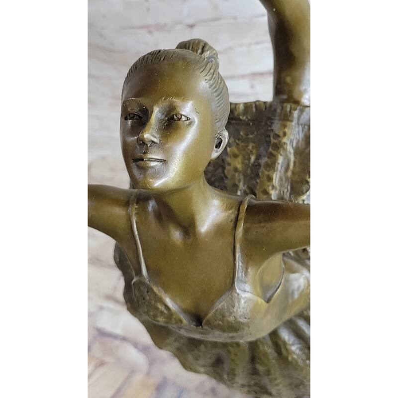 Extra Large Signed Original Clic Artwork Ballerina Bronze Sculpture Statue