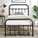 preview thumbnail 8 of 20, VECELO Modern Metal Platform Kids Bed Frame,Twin Size Bed Set of 2