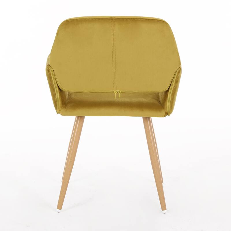Upholstered Side Dining Chair with Metal Leg