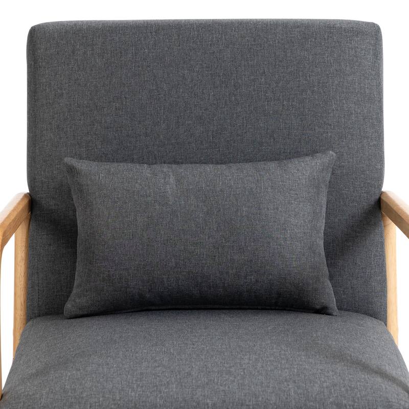 Upholstered Armchair Leisure Chair Accent Chairs Set of 2 with Pillow