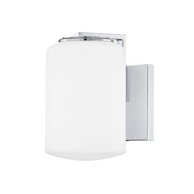 Mitzi by Hudson Valley Chantal 1-light Polished Chrome Bath Bracket with Opal Matte Glass - Polished Chrome
