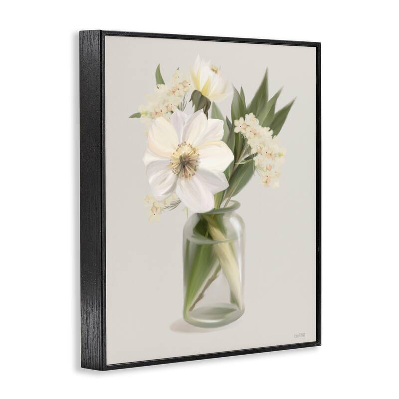 Stupell Spring Flower Bundle Vase Framed Giclee Art Design By House Fenway