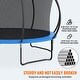 preview thumbnail 14 of 15, Outdoor Trampoline with Net Ladder and Curved Poles for Kids & Adults