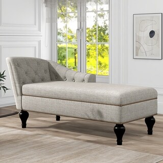 Chaise Indoor Chair Sleeper Lounge Sofa, Modern Tufted Long Lounger ...