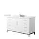 Option White, Nickel Trim, White Quartz Top