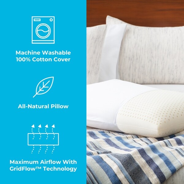 Talalay latex pillow bed bath shop and beyond