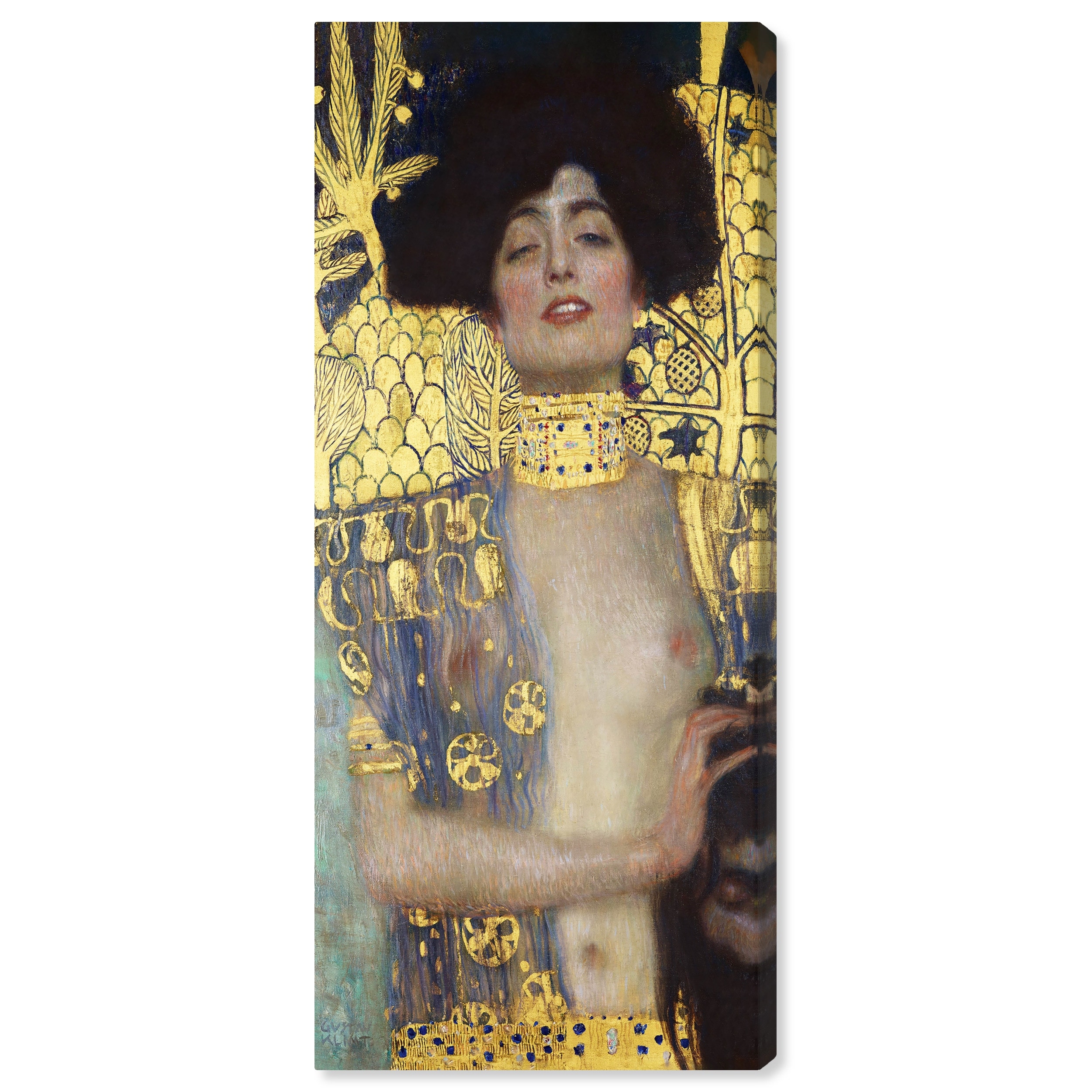 Wynwood Studio Canvas Classic Gustav Klimt - Judith and the Head of Holofernes Gold and Metallic Gold Glam Wall Art Canvas Print