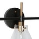preview thumbnail 10 of 15, Modern Black Gold 2/3/4 Lights Vanity Light Fixture Glass Bathroom Lighting