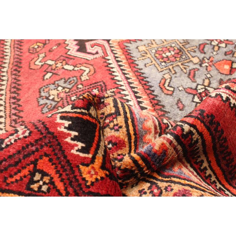 ECARPETGALLERY Hand-knotted Andelz Red Wool Rug - 4'8 x 6'11