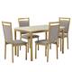 Option Grey Linen Dining Set