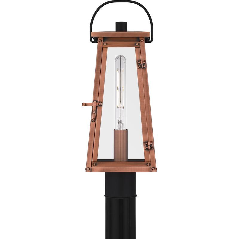 Carolina 1-Light Aged Copper Outdoor Post Lantern
