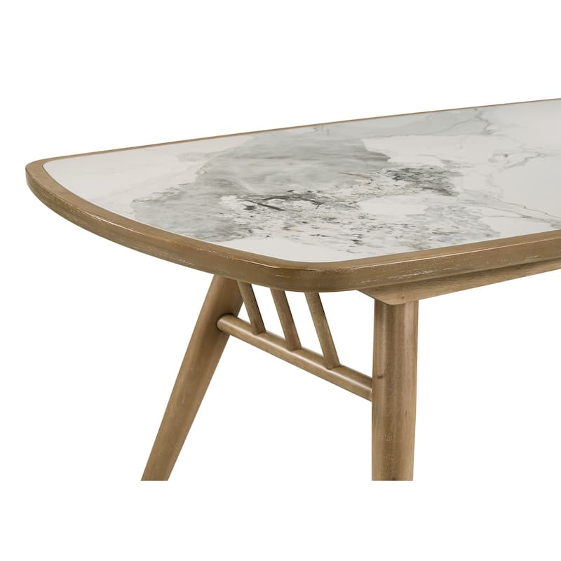 Croyden 7-piece Rectangular Dining Set Weathered Natural