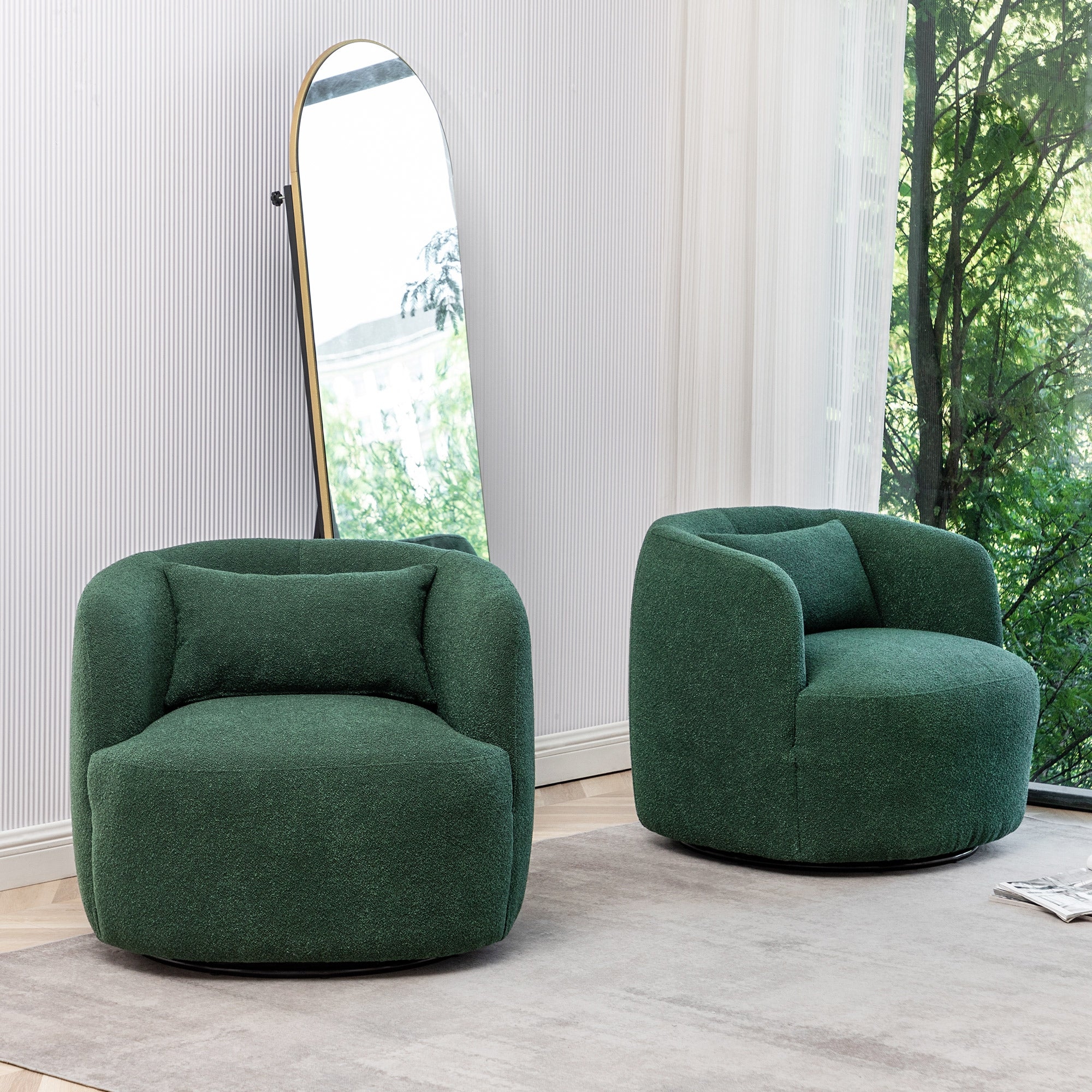 Hayek fabric store swivel armchair