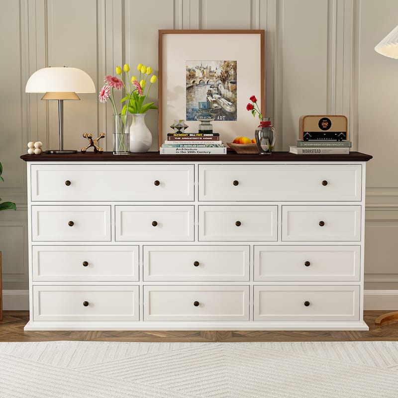 Contemporary Multi-Drawer Dresser for Stylish Storage Chest Console