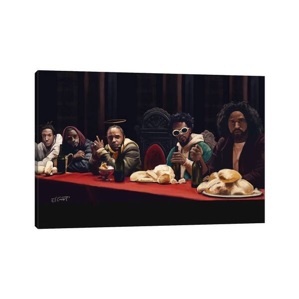 slide 2 of 9, iCanvas "Last Supper" by El'Cesart Canvas Print