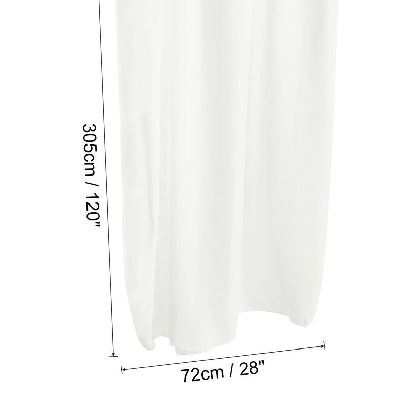 2Pcs 10Ft Chiffon Table Runner 28 x 120 Inch Rustic Gauze Tablecloth - 28 x 120 Inch - White