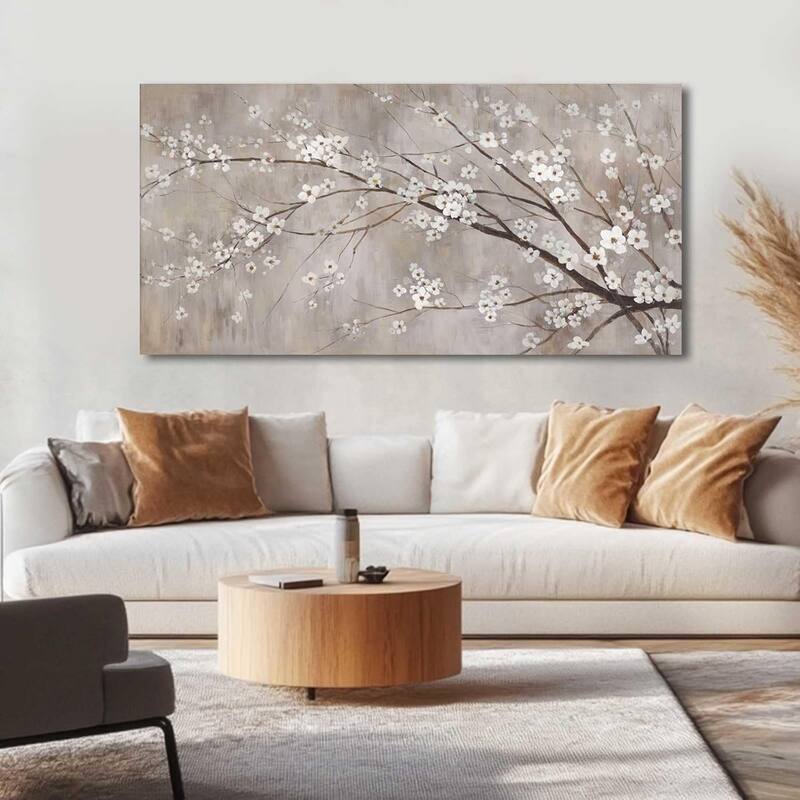 White Wall Decor Flower Wall Art