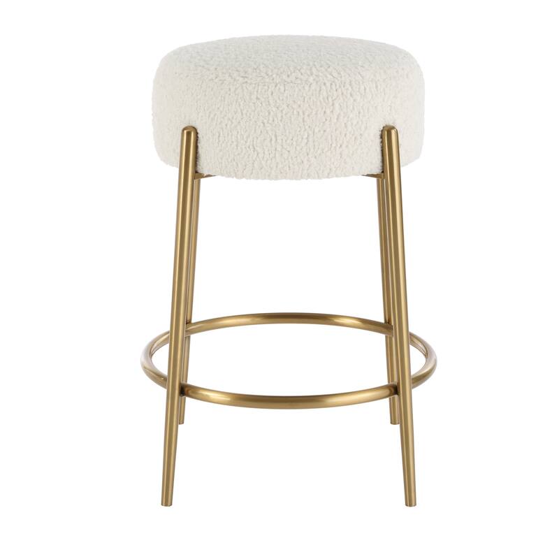 Uttermost 23810 Arles 20" Wide Stainless Steel Framed Polyester - Brass