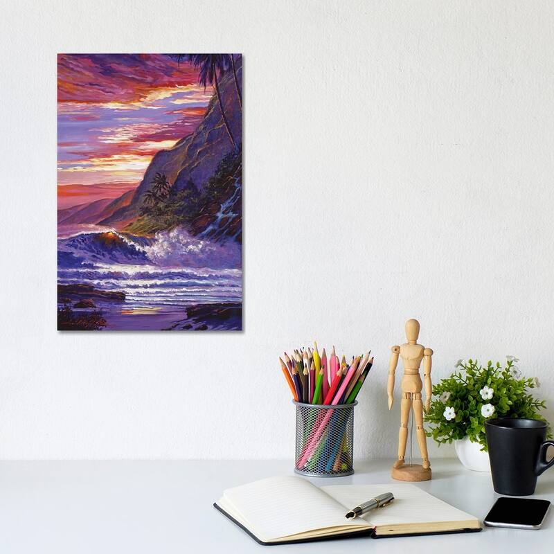 iCanvas "Paradise Beach Hawaii" by David Lloyd Glover Canvas Print - 12x8x0.75