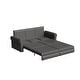 preview thumbnail 18 of 36, 93.7" Chesterfield Faux Leather Multi-Functional Sofa Bed, 3-in-1 Convertible King Pull Out Sleeper Sofa with Nailhead Trim