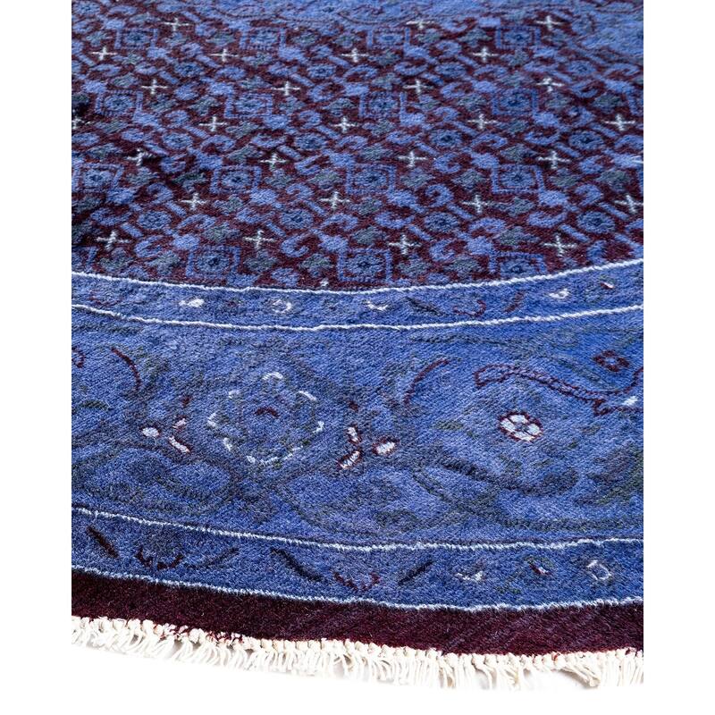 Fine Vibrance, One-of-a-Kind Hand-Knotted Area Rug - Gray, 6' 1" x 6' 3" - 6' 1" x 6' 3"