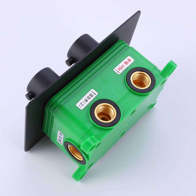 Wall Mount Tub Shower Faucet Set With Pressure Balance Valve 10 Inch Rainfall Head Shower System With Handheld Shower Combo Set