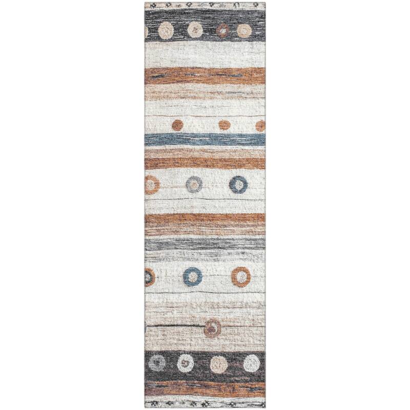 Premium Washable Super Soft Global Stripes Mayfield Rug