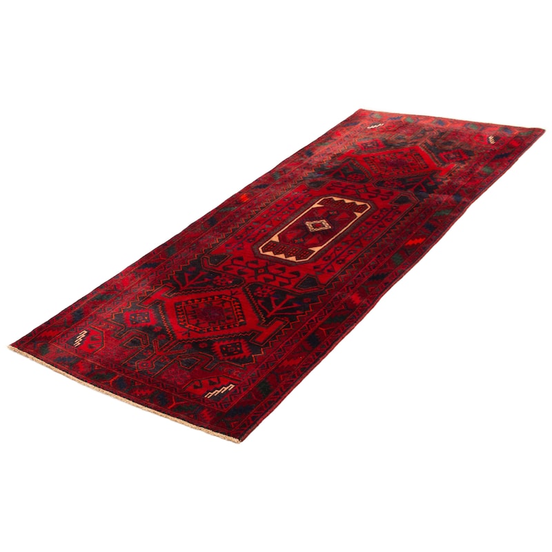 ECARPETGALLERY Hand-knotted Konya Anatolian Red Wool Rug - 4'4 x 10'11