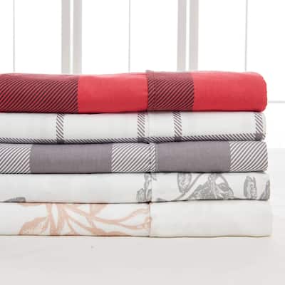 Linery & Co. Ultra-Soft Brushed Holiday-Printed Microfiber Sheet Set