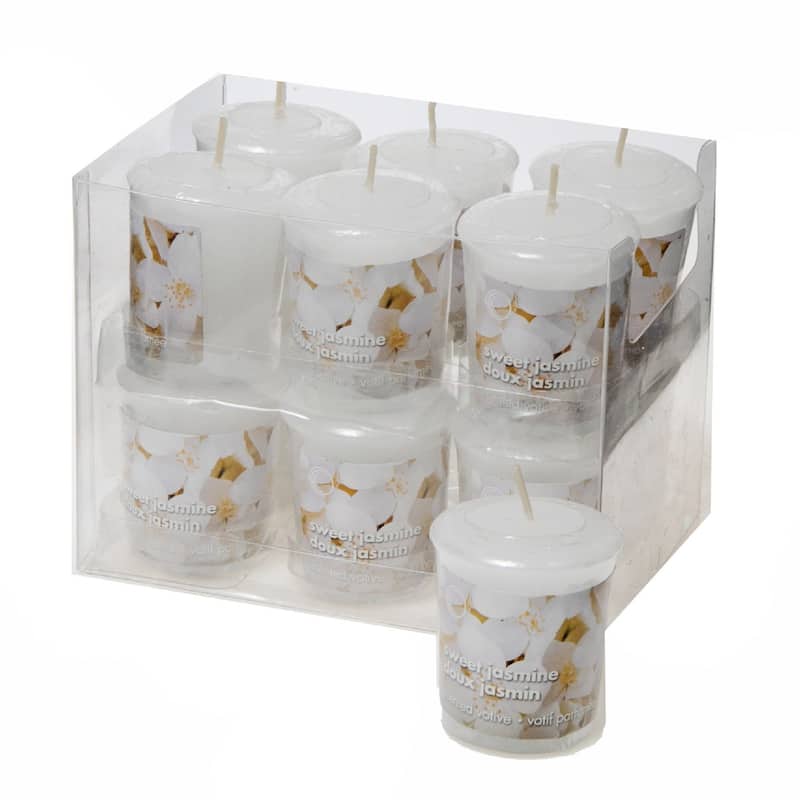 Mushroom Votive Sweet Jasmine - Set of 12