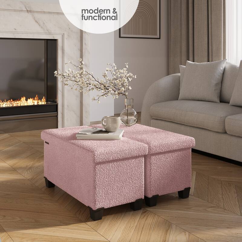 Emperyan Storage Bench for Living Room, Small Ottoman Foot Rest