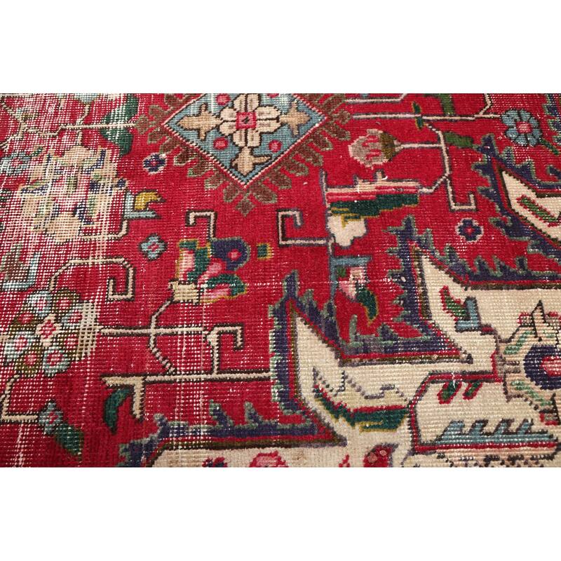 ECARPETGALLERY Hand-knotted Antalya Vintage Red Wool Rug - 6'4 x 9'0