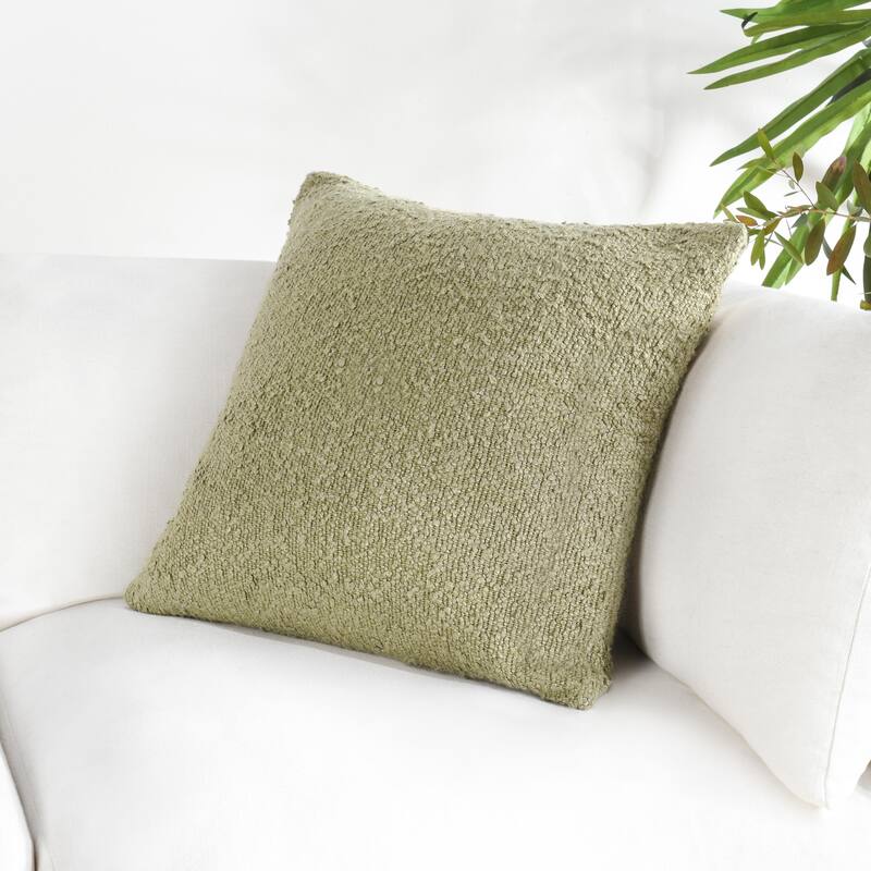 Villa by Classic Home Sava 22" Cotton Blend Throw Pilow - 22X22 - Wheat Green