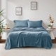 preview thumbnail 55 of 94, Soloft Plush Sheet Set by Madison Park Full - Blue