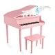 preview thumbnail 12 of 10, Hey Play Kids Piano - 30 Key Mini Grand Piano with Music Stand and Bench