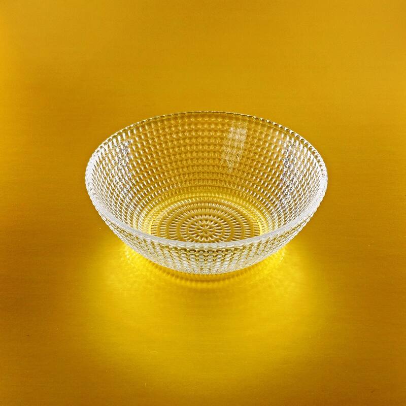 5 Inch Glass Bowls with Captivating Beaded Pattern Perfect for Both Casual and Formal Occasions
