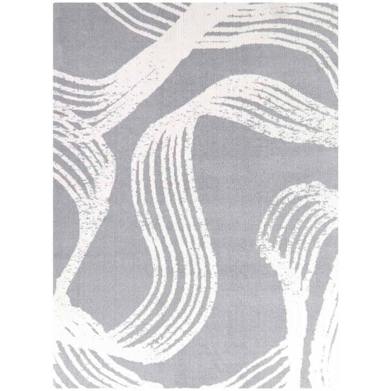 Essex Modern Abstract Area Rug - 7'10" x 10' - Grey - Rectangle