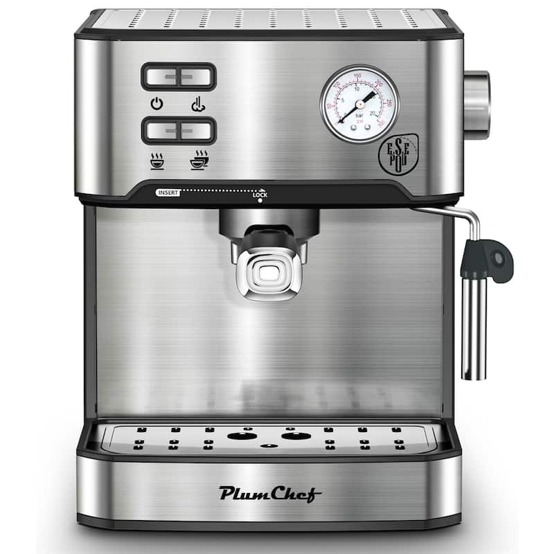 20 Bar Professional Espresso Machine with Milk Frother, ESE Pod Compatible