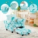 preview thumbnail 8 of 6, Gymax Kids Upholstered Sofa w/Cute Patterns Footstool Ergonomic