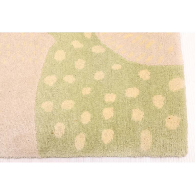 ECARPETGALLERY Hand-knotted Opulence Beige Wool Rug - 9'0 x 11'11