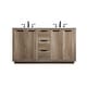 preview thumbnail 1 of 2, Elegant Lighting VF19460D Blake 60" Free Standing Double Basin Vanity Natural Oak - Oak Finish