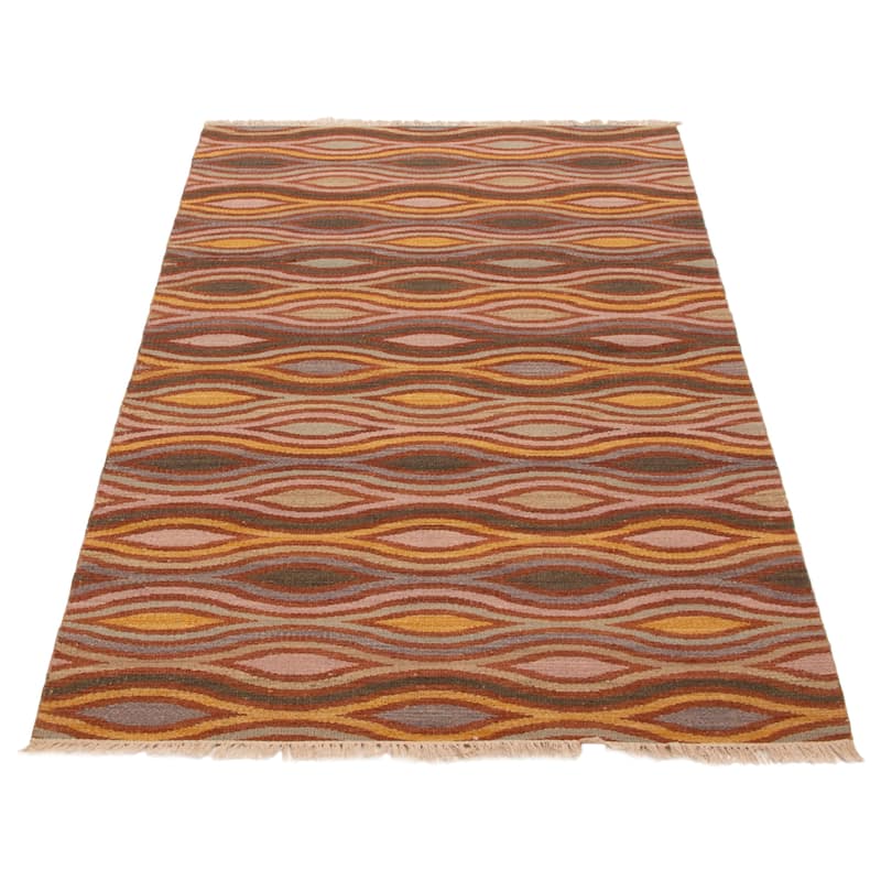 Ankara Brown Kilim 5'0" x 8'0" - 5'0 x 8'0