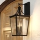 preview thumbnail 1 of 6, VAXCEL Cottage Grove 1-Light Matte Black Outdoor Wall Sconce made of Durable Metal, Clear Glass Shade, LED Compatible 9-in W x 19-in H x 9.75-in D - Matte Black